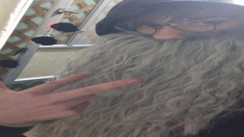 Halloween costume of me dressed as a shotgun wizard